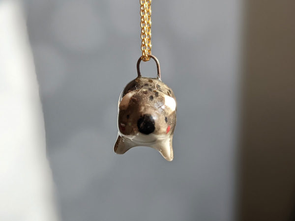 porcelain wombat pendant