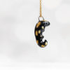 porcelain salamander pendant