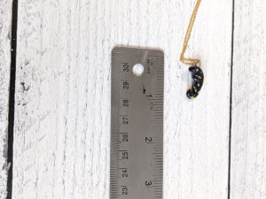 porcelain salamander pendant