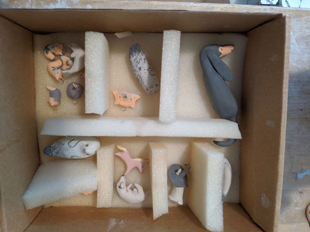 transporting greenware clay diy box