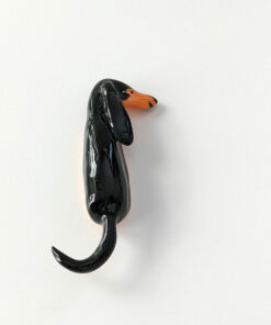 Wall Hook : Porcelain Daschund