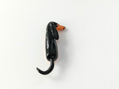 Wall Hook : Porcelain Daschund