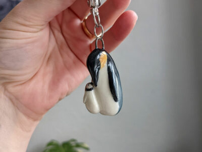 Porcelain Penguin Keychain - Image 2