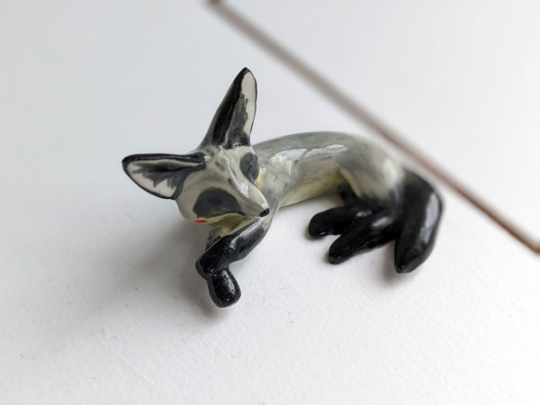 bat eared fox figurine