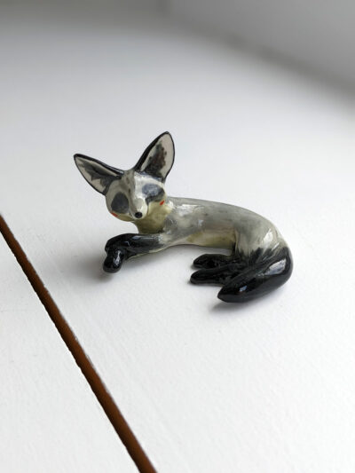 bat eared fox figurine