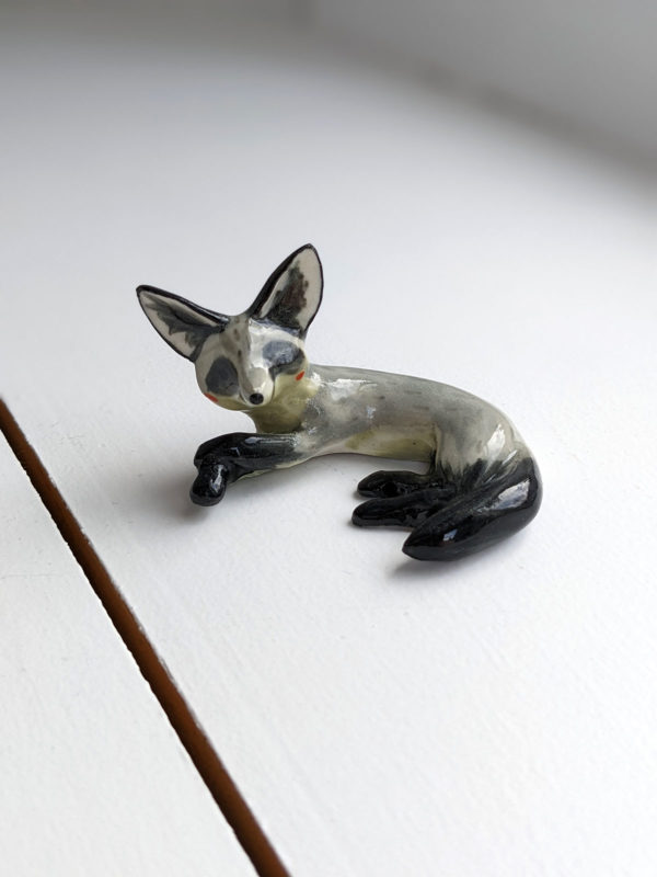 bat eared fox figurine