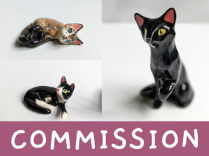 custom cat figurine commission reservation