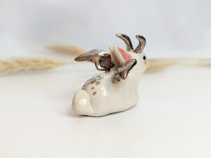 porcelain jackalope bat wings