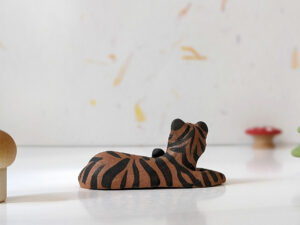 red clay matte tiger figurine