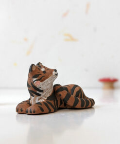 red clay matte tiger figurine