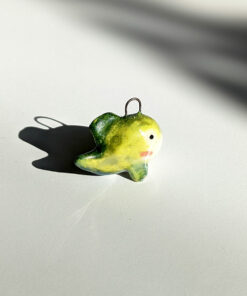 lumpfish porcelain pendant