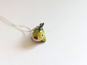 lumpfish porcelain pendant