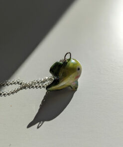 lumpfish porcelain pendant