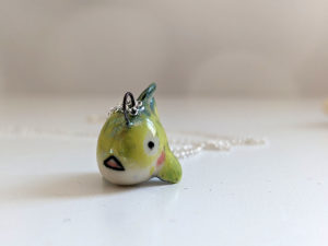 lumpfish porcelain pendant