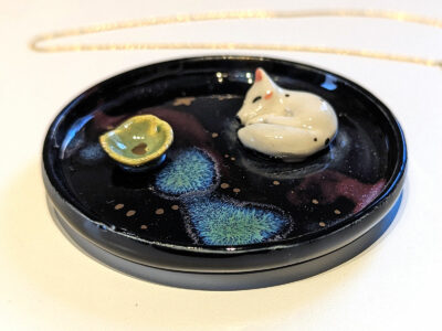 Jewelry dish - Borealis Night Fox - Image 2