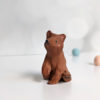 brown bear miniature ceramic figurine