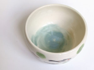 tumbler porcelain handmade koi carp