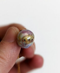 lemon blue isopod pendant porcelain