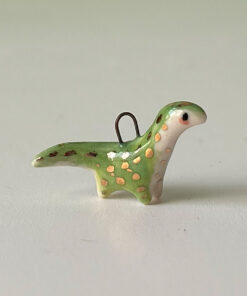 pendentif dinosaure diplodocus porcelain pendant