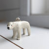 polar bear mama and cub porcelain figurine