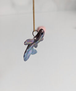 vbetta splendens fish porcelain pendant