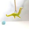 pendentif dinosaure diplodocus porcelain pendant