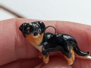 custom dog portrait pendant porcelain