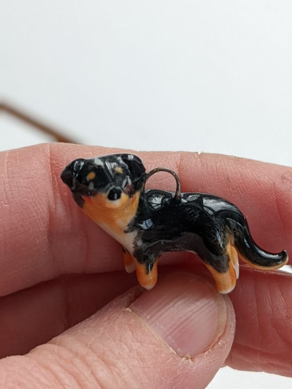 custom dog portrait pendant porcelain