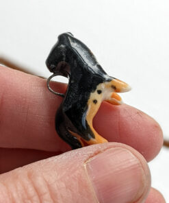 custom dog portrait pendant porcelain