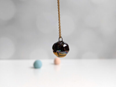 rubber duckie isopod pendant porcelain