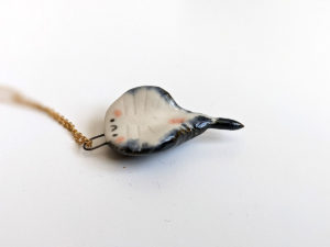 horseshoe crab pendant limule porcelain