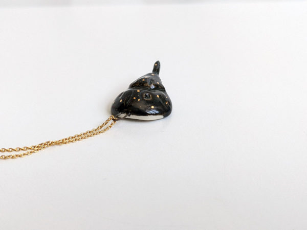 horseshoe crab pendant limule porcelain