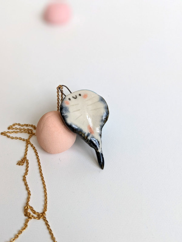 horseshoe crab pendant limule porcelain