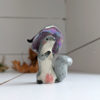 porcelain witch squirrel figurine