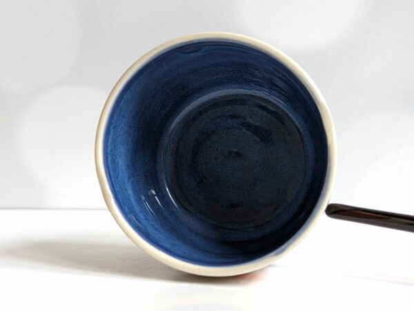 handmade stoneware artist cup for painting