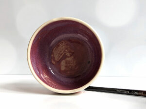handmade stoneware artist cup for painting