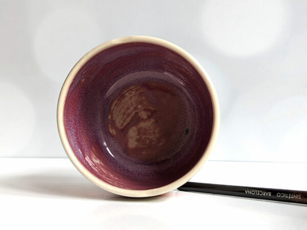 handmade stoneware artist cup for painting