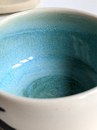 porcelain cup blue whale