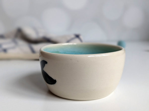 porcelain cup blue whale