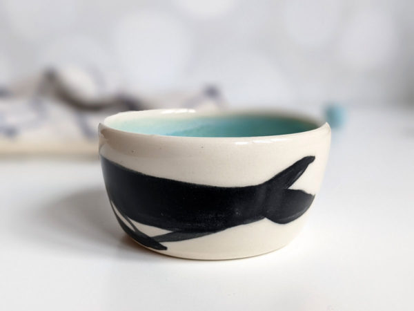 porcelain cup blue whale