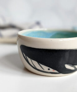 porcelain cup blue whale