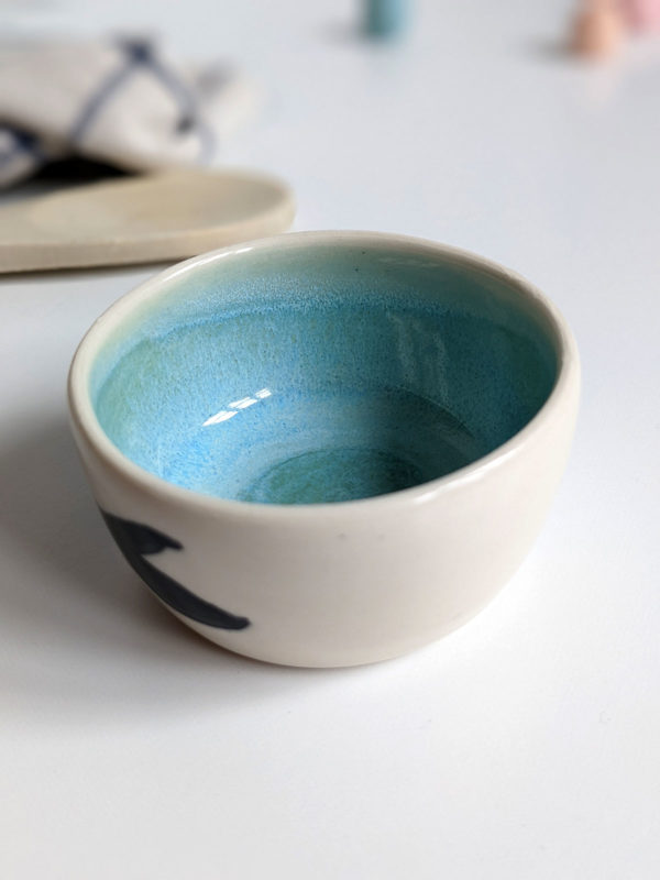 porcelain cup blue whale