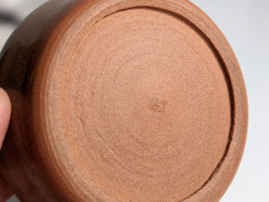 chicken ring dish red clay