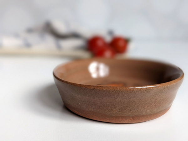 chicken ring dish red clay