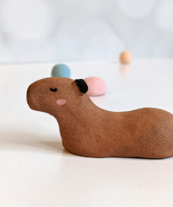 red clay capybara figurine