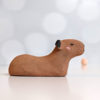 red clay capybara figurine