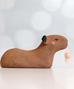red clay capybara figurine