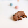 red clay capybara ceramics figurine