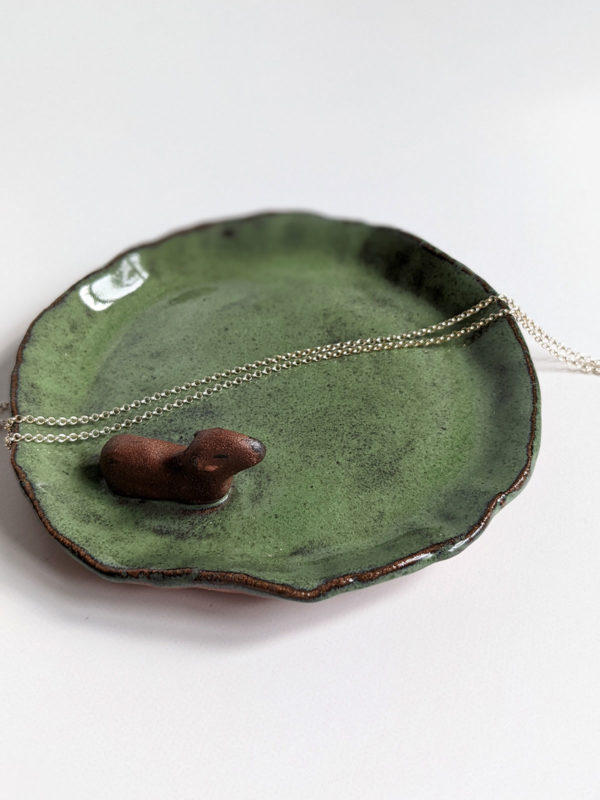 capybara ring dish handmade
