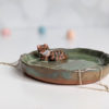 handmade ring dish tiger